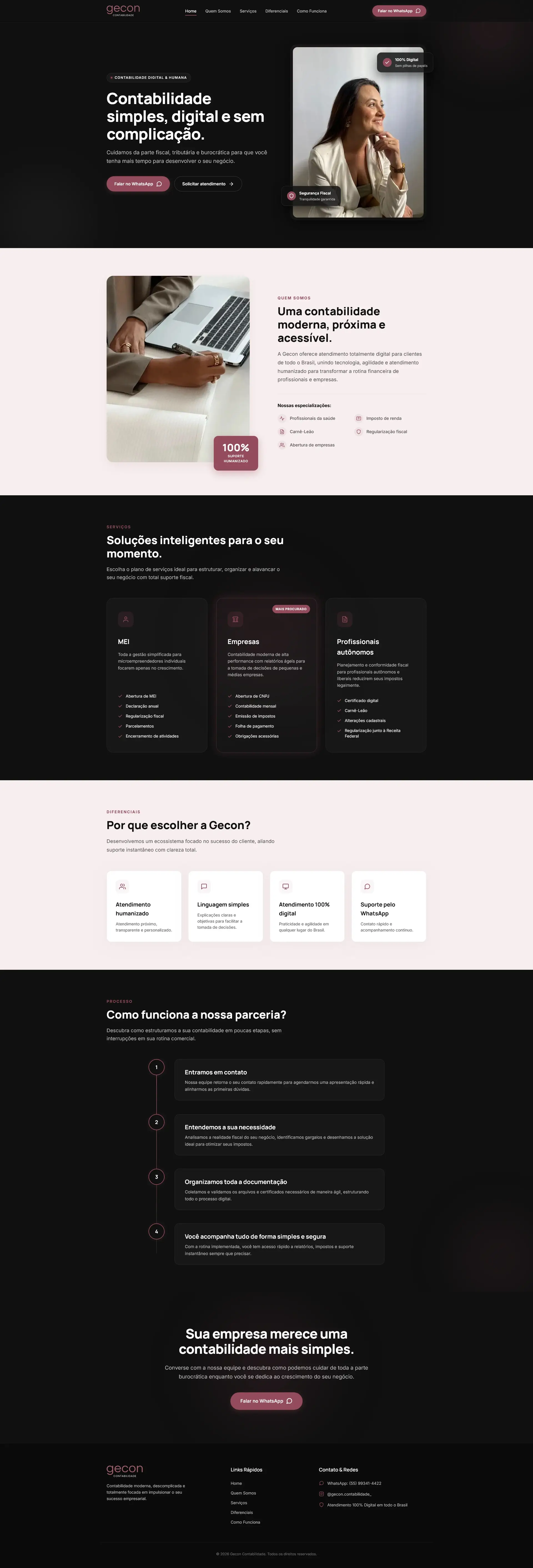 GECON Contabilidade — Projeto web