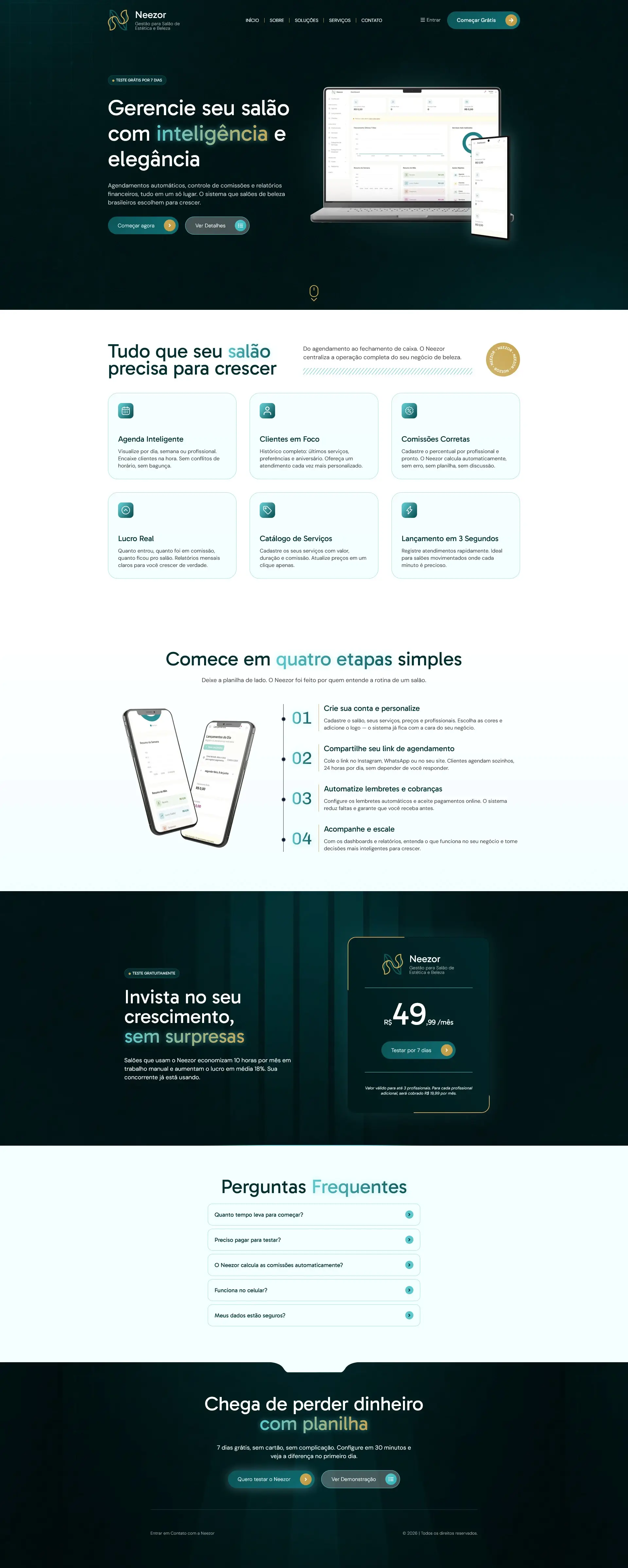 Neezor App — Projeto web