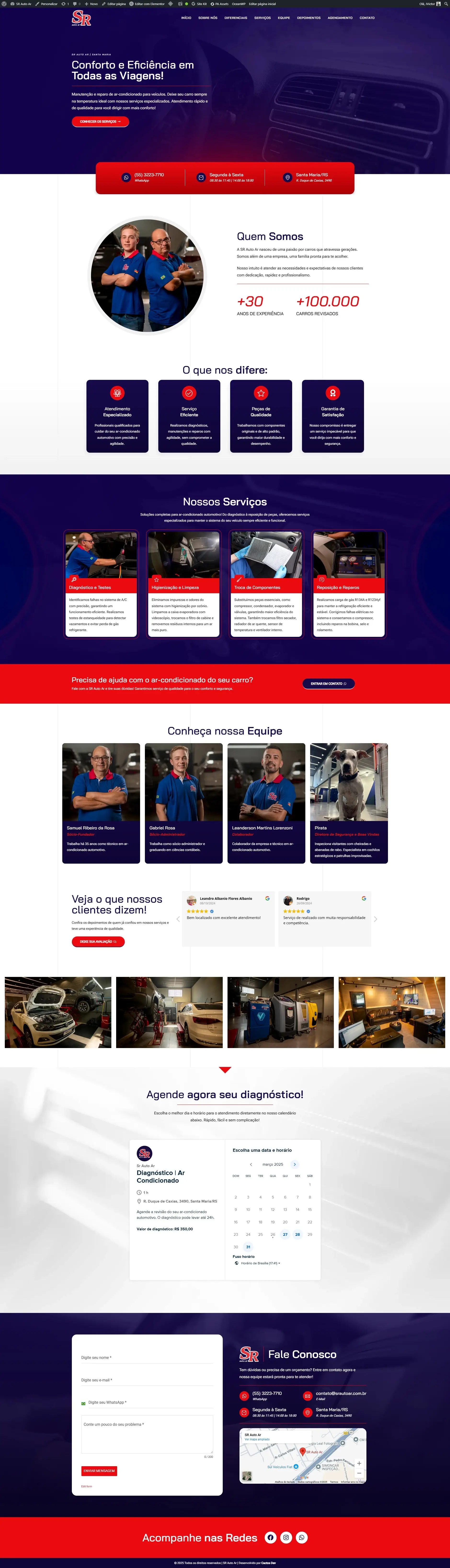 Sr Auto Ar — Projeto web