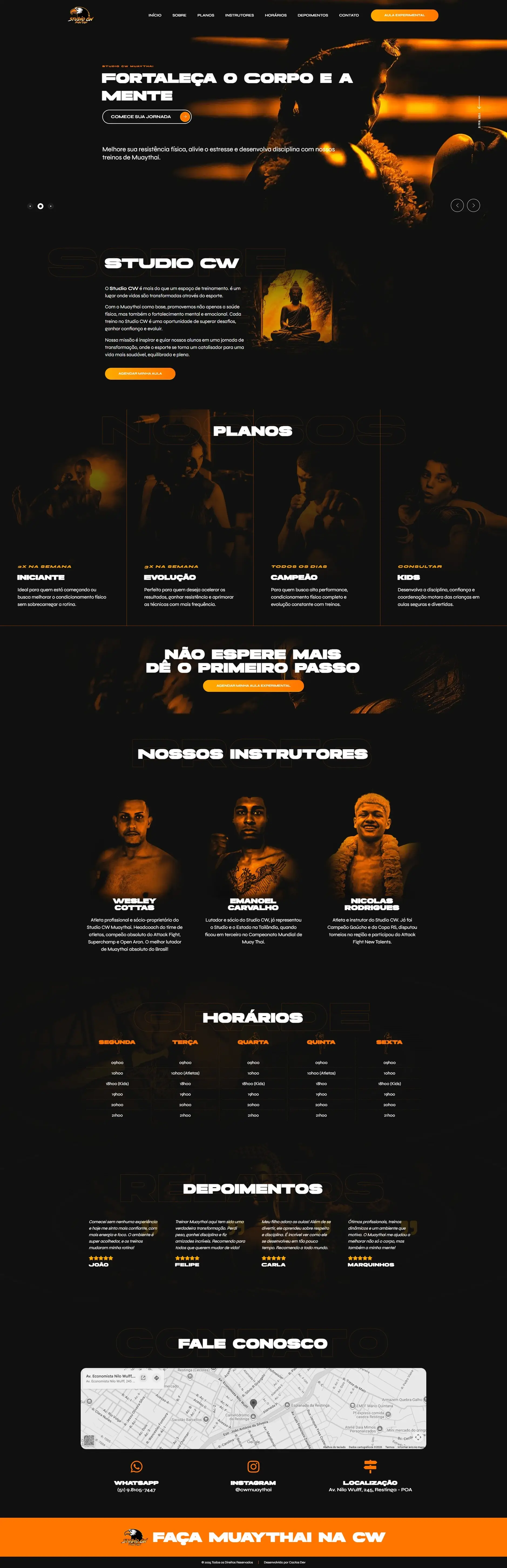 Studio CW — Projeto web